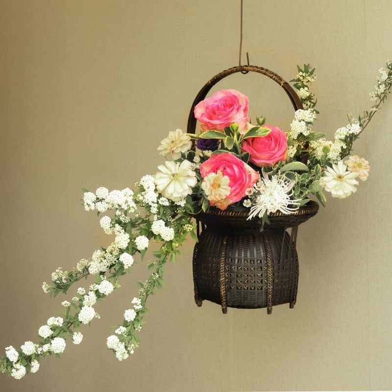 【慢慢相遇】25朵粉玫瑰混搭康乃馨手提花篮送妈妈长辈闺蜜朋友母亲节生日祝福｜深圳龙华鲜花花束同城配送