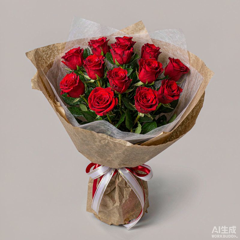 戴安娜粉玫瑰花束 52枝｜深圳龙华鲜花花束同城配送